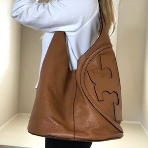 TORY BURCH All T Hobo in Bark 🔆